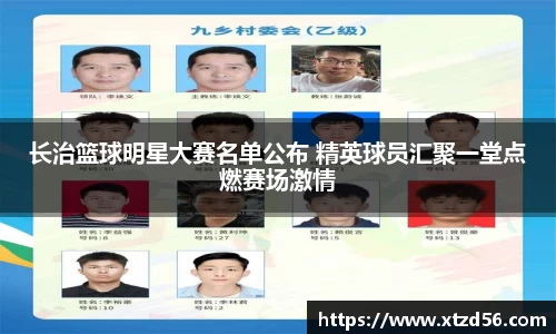 长治篮球明星大赛名单公布 精英球员汇聚一堂点燃赛场激情